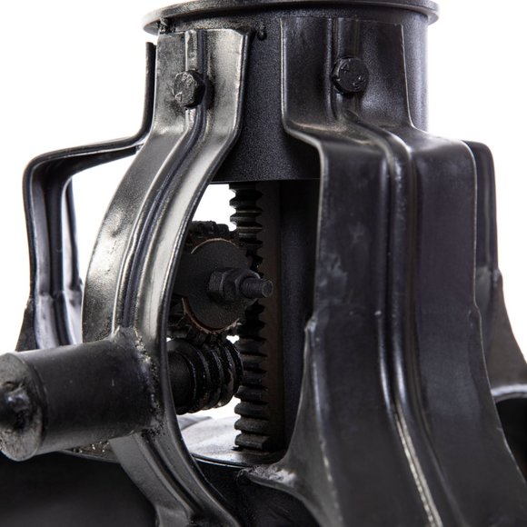 Stunning industrial cast iron crank-up coffee tabl - Picture 3 of 11